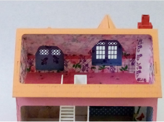 Кукольный домик "Дом с палисадником"/подарочный (1шт)
